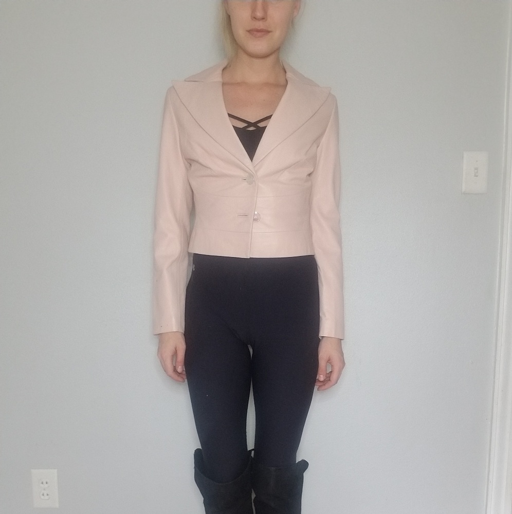 Leather jacket & pants combo